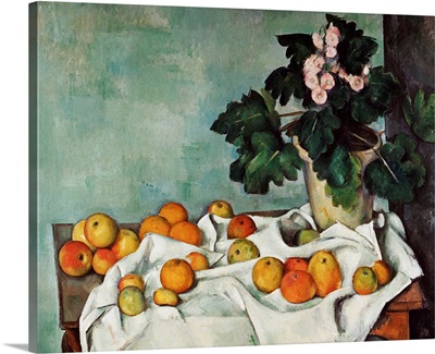 Still Life With Apples And A Pot Of Primroses
