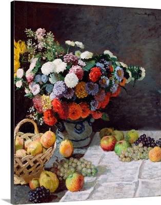 Still Life With Flowers And Fruit