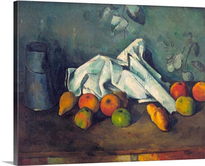 Still Life With Milk Can And Apples