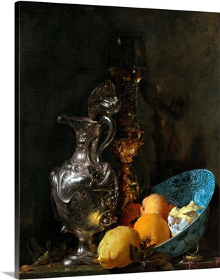 Still Life With Silver Jug By Willem Kalf
