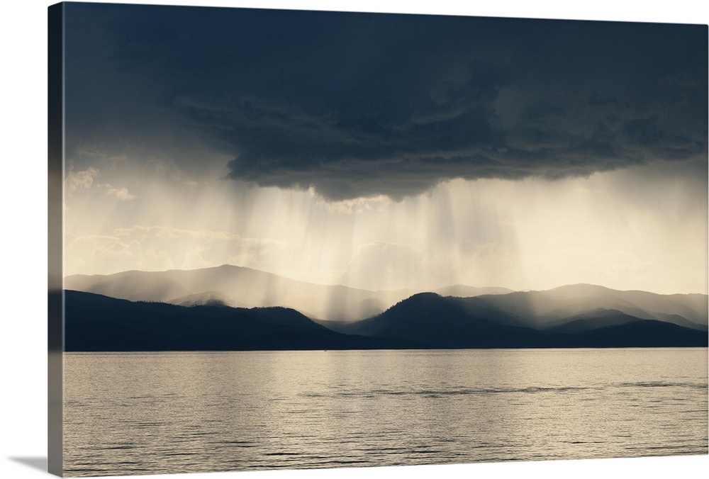 Storm over Flathead Lake, Montana, USA