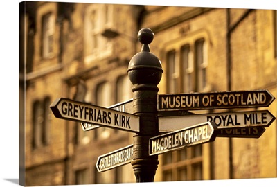 Street sign, Edinburgh, Scotland