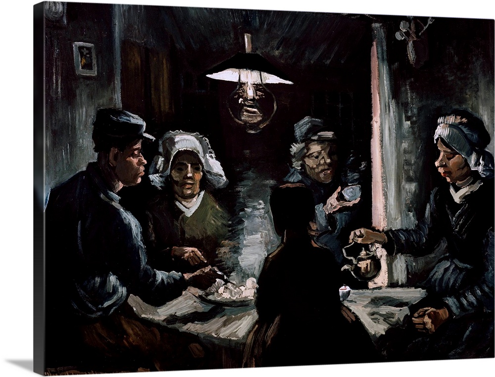 Vincent van Gogh (French, 1853-1890), De aardappeleters (The Potato Eaters - Study), 1885, oil on canvas, 73 x 95 cm (28.7...