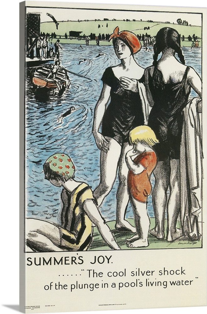 Summer's Joy Poster by Laura Knight (1877-1970), 1921