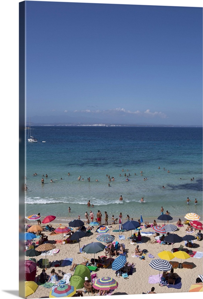 Sunbathers on the beach, Palau, Olbia-Tempio, Italy