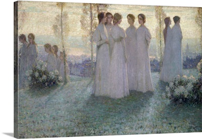 Sunday by Henri Eugene Le Sidaner