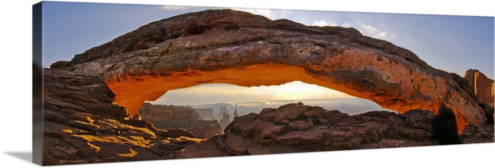 Sunrise at Mesa Arch in Canyonlands National Park, UT.