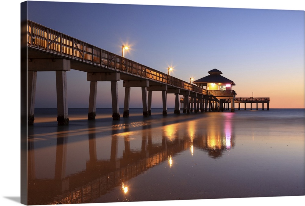 Sunset at Fishing Pier, Fort Myers Beach, Florida