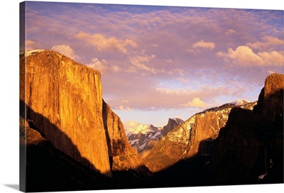 Sunset In Yosemite Valley