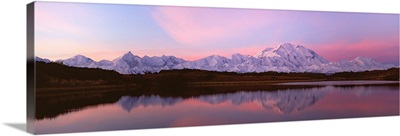 Sunset, Mount McKinley in Denali National Park, Alaska