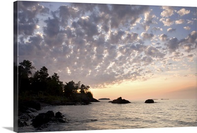 Sunset on the south shores of lake superior, MI