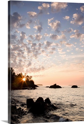 Sunset on the south shores of lake superior, MI