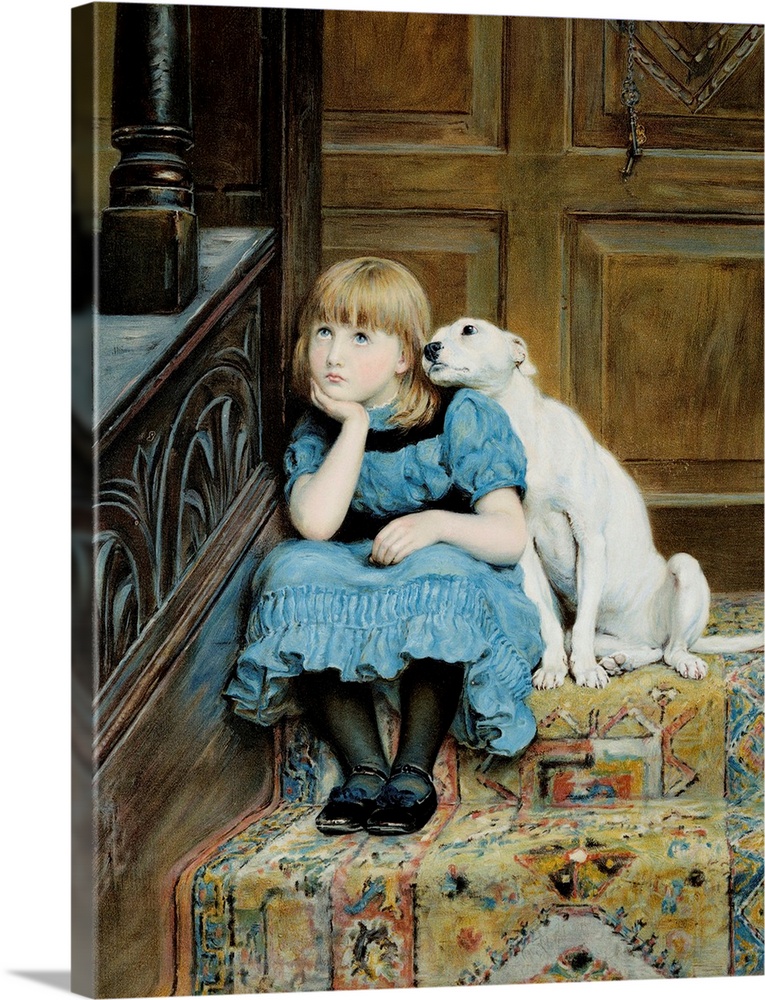 ca. 1877-1878 --- Sympathy by Briton Riviere --- Image by .. Fine Art Photographic Library/CORBIS