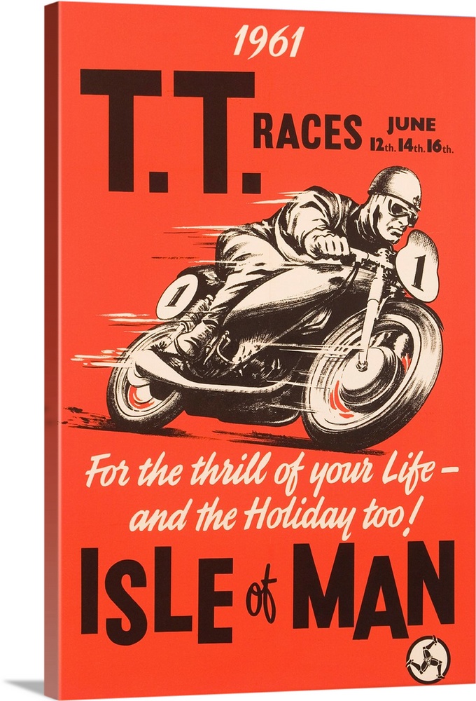 T.T. Races Isle Of Man Poster