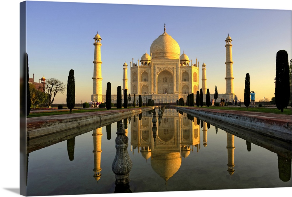 Taj Mahal  from crown of buildings and quot, is mausoleum located in Agra, India.