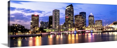 Tampa Skyline Blue Hour, Florida