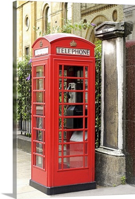 Telephone booth in London, England
