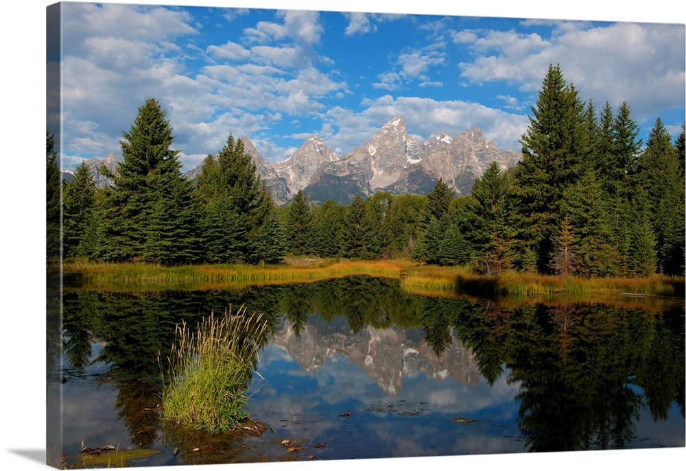 Teton reflections at Schwabacher Landing.