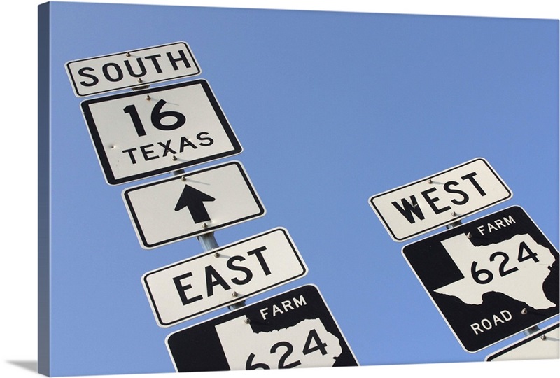 Texas Road Signs Great Big Canvas