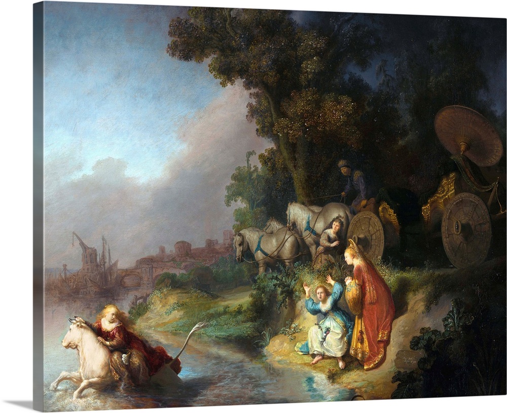The Abduction of Europa (from Ovid's Metamorphosis). 1632. Oil on oak panel. 62.2 x 77 cm (24.5 x 30.3 in). J. Paul Getty ...