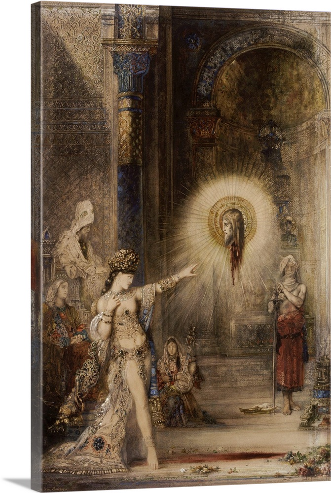 Gustave Moreau (French, 18261898), The Apparition, c. 1876, watercolor on paper, 106 x 72 cm (41.7 x 28.3 in), Musee d'Ors...