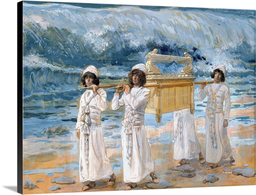 James Jacques Joseph Tissot (French, 1836-1902), The Ark of the Covenant Passes Over the Jordan, c. 1896-1902, gouache on ...