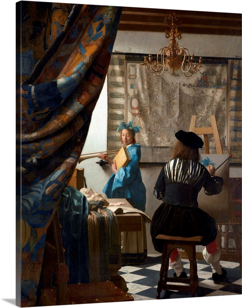 Jan Vermeer (Dutch, 1632-1675), The Art of Painting, 1666-68, oil on canvas, 120 x 100 cm (47.2 x 39.8 in), Kunsthistorisc...