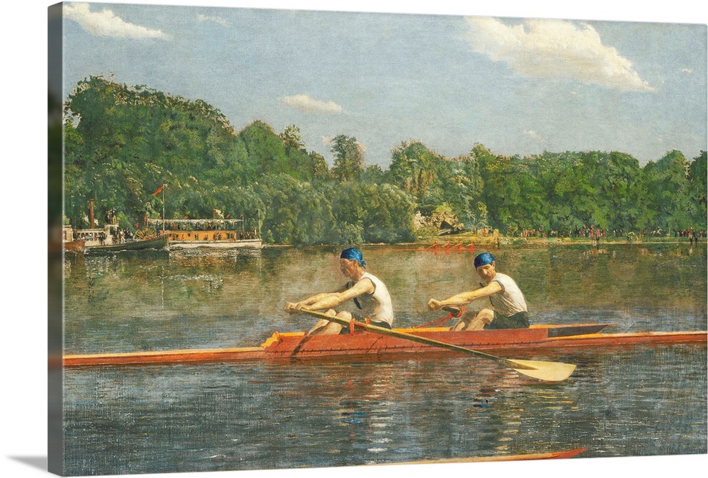 Thomas Eakins (American, 1844-1916), The Biglin Brothers Racing, 1872, oil on canvas, 61.2 x 91.6 cm (24 1/8 x 36 1/16 in....