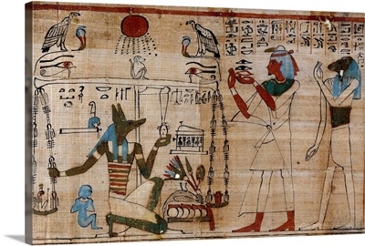 The Book of the Dead depicting the weighing of the soul