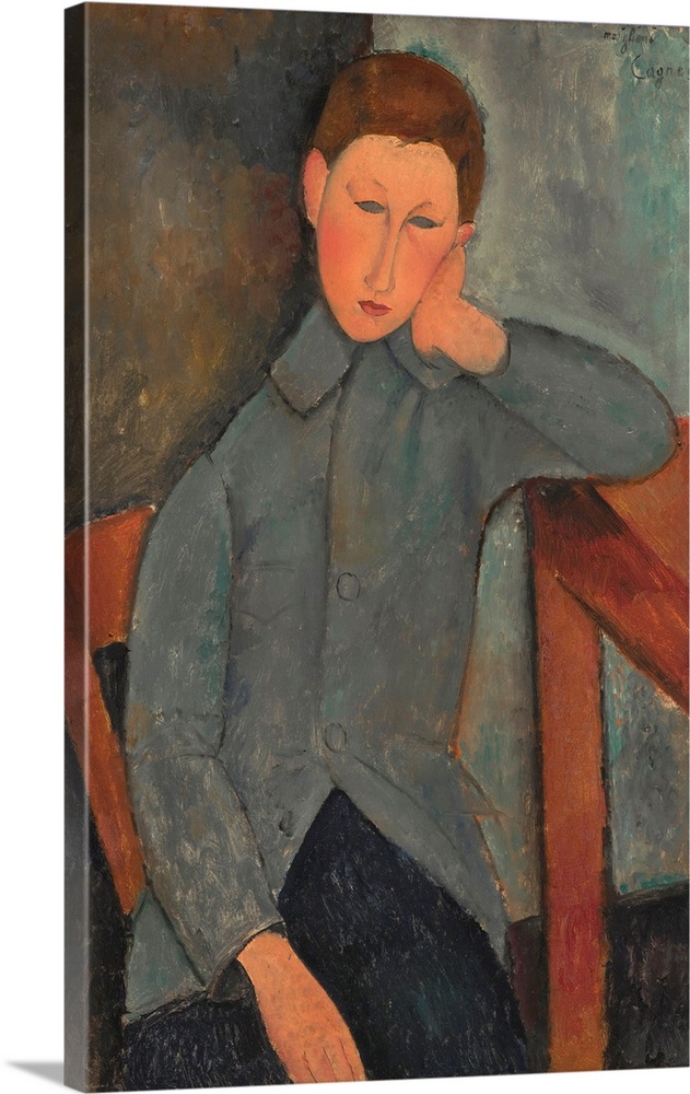 Amedeo Modigliani (Italian, 18841920), The Boy, 1919, oil on canvas, 36 1/4 x 23 3/4 in., Indianapolis Museum of Art.