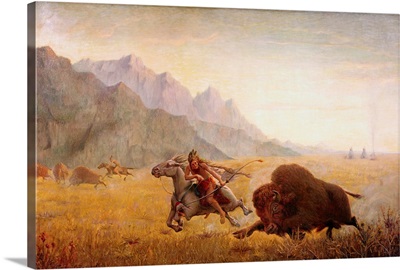 The Buffalo Hunter By Seth Eastman