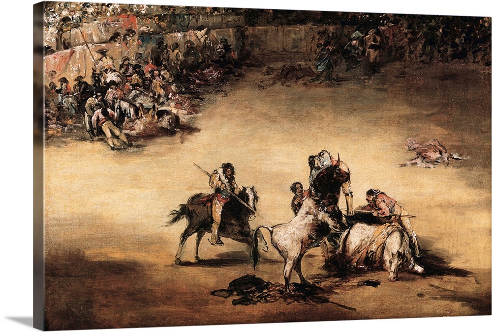 The Bullfight By Francisco De Goya Wall Art, Canvas Prints, Framed ...