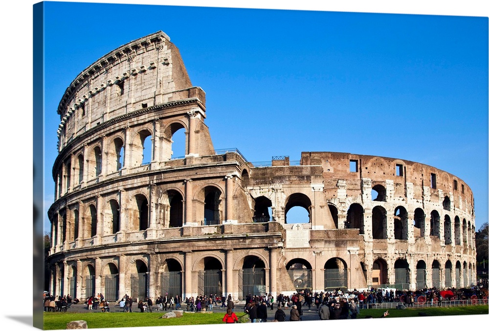 The Colosseum or Roman Coliseum, originally the Flavian Amphitheatre (Latin: Amphitheatrum Flavium, Italian Anfiteatro Fla...