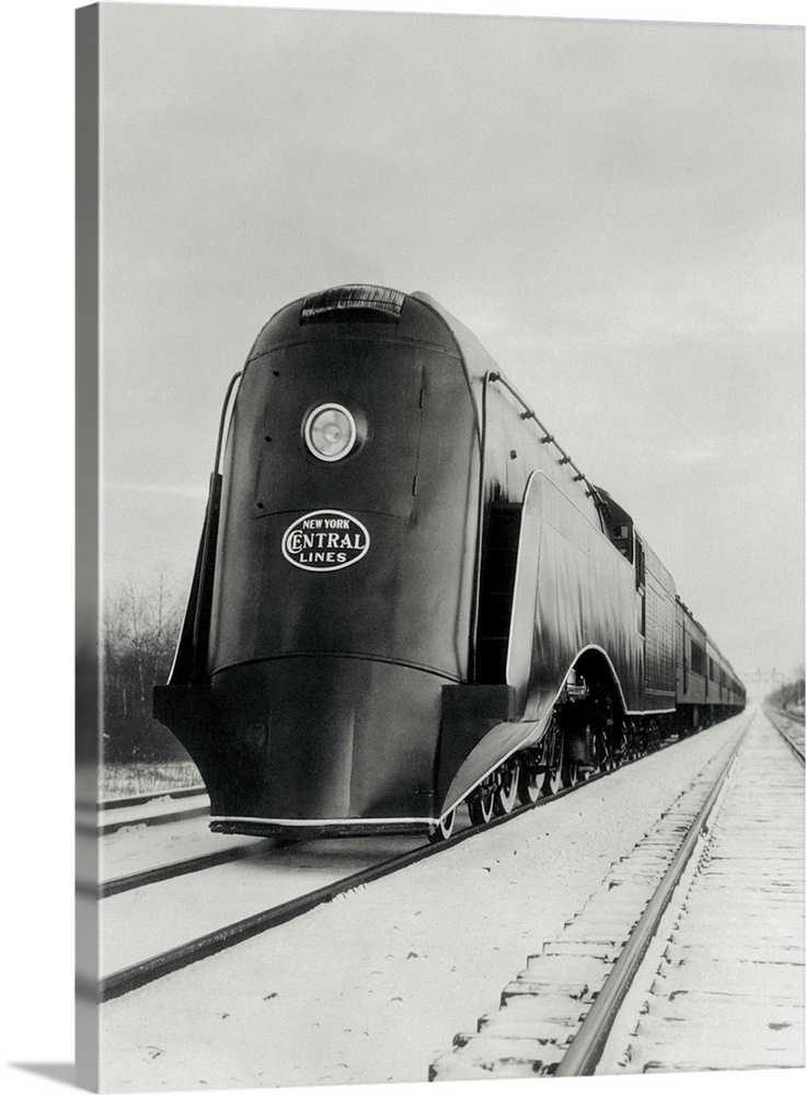 The Commodore Vanderbilt, the New York Central's new engine, and the world's first high powered stream lined steam locomot...