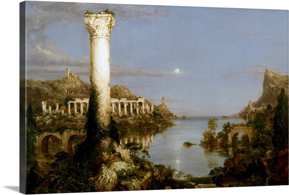 Thomas Cole (British, 1801-1848), The Course of Empire - Desolation, 1836, oil on canvas, 39.5  63.5 in, New York Historic...
