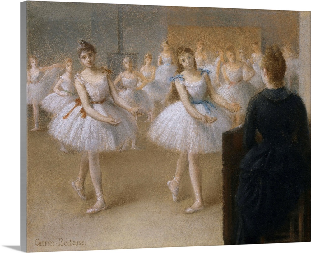 The Dance Lesson By Pierre Carrier-Belleuse