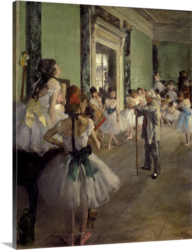 The Dancing Class by Edgar Degas, Musee d'Orsay, Paris, France.