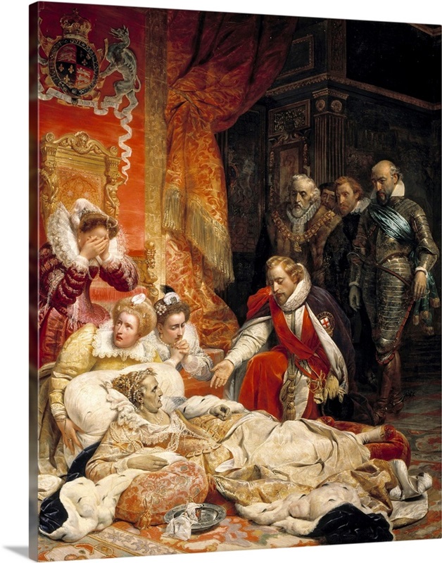 The death of Elizabeth I, Queen of England, in 1603 by