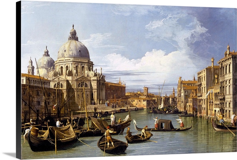 The Entrance To The Grand Canal By Canaletto Wall Art, Canvas Prints