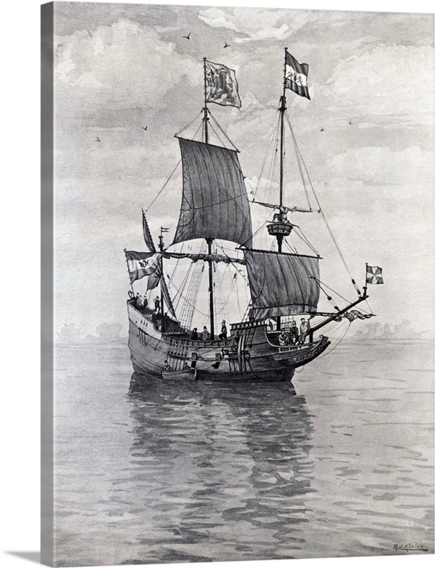 The explorer Henry Hudson's ship, Half Moon Great Big Canvas