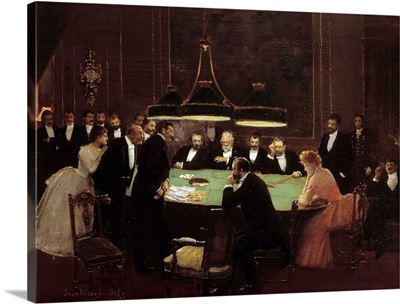 The Gaming Room at the Casino, 1889, by Jean Beraud