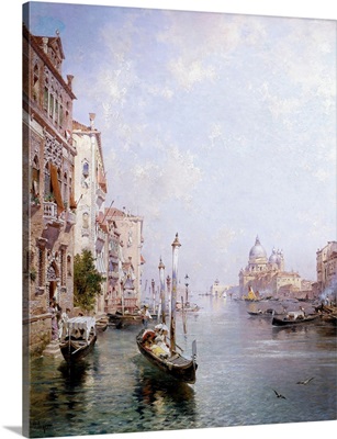 The Grand Canal, Venice By Franz Richard Unterberger