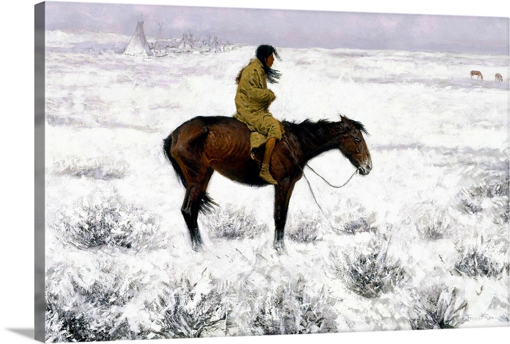 Frederic Remington (American, 1861-1909), The Herd Boy, 1900-10, oil on canvas, 68.9 x 114.9 cm (27.1 x 45.3 in), Museum o...