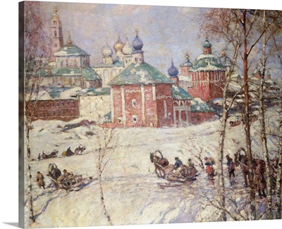The Kremlin, Moscow, Russia, In Winter By Frederick William Jackson
