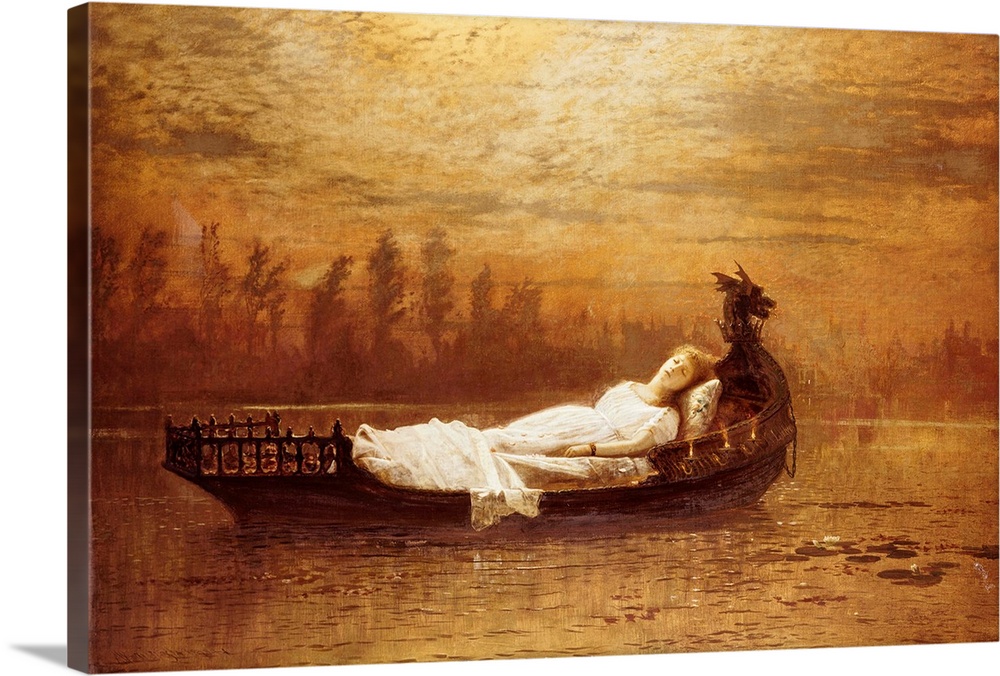 The Lady Of Shalott By John Atkinson Grimshaw