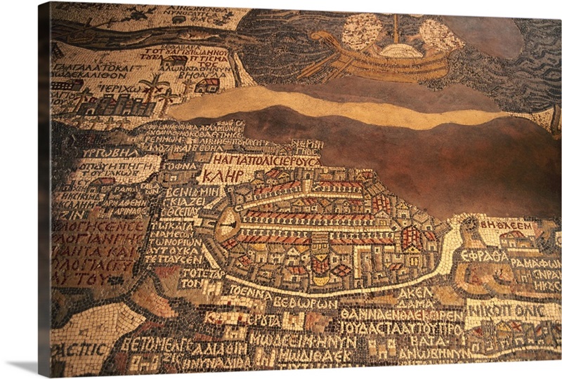 The Madaba mosaic map  Great Big Canvas