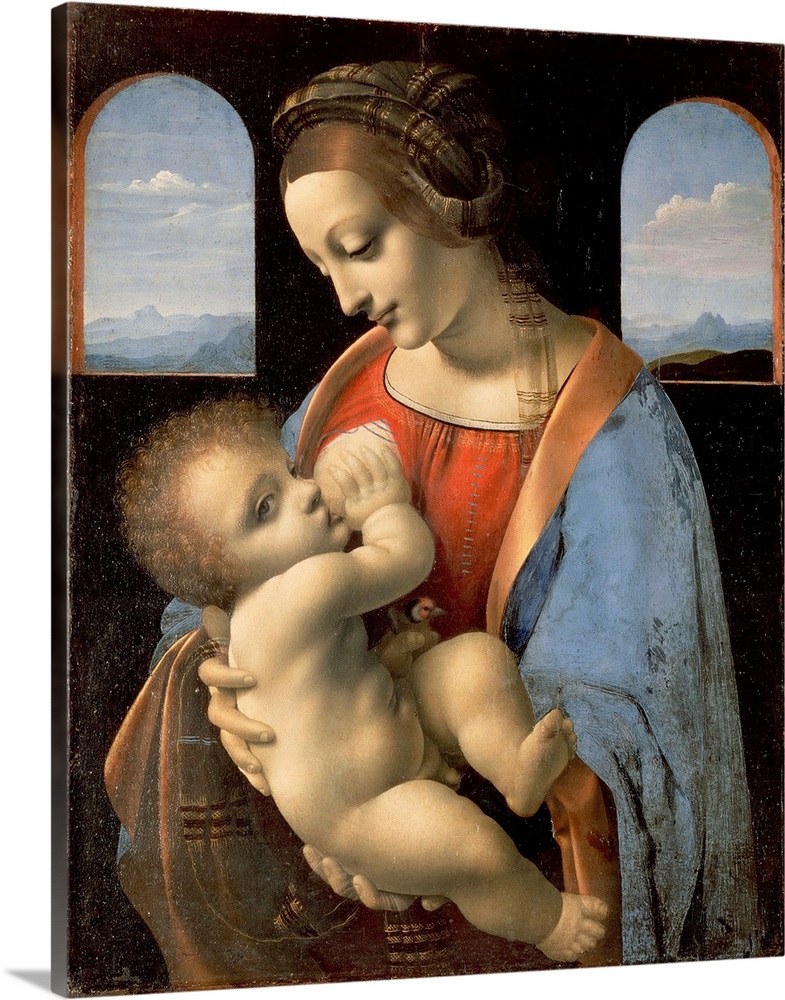 Circa 1490-1491. Tempera on canvas, transferred from panel. 17 x 13 inches (42 x 33 cm). Located in the Hermitage, St. Pet...