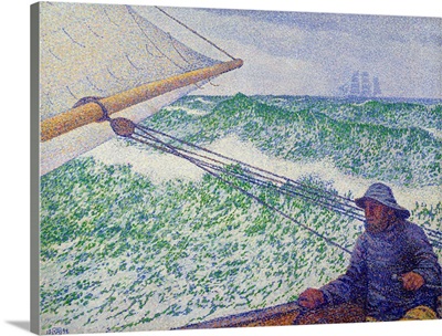 The Man at the Tiller by Theo van Rysselberghe