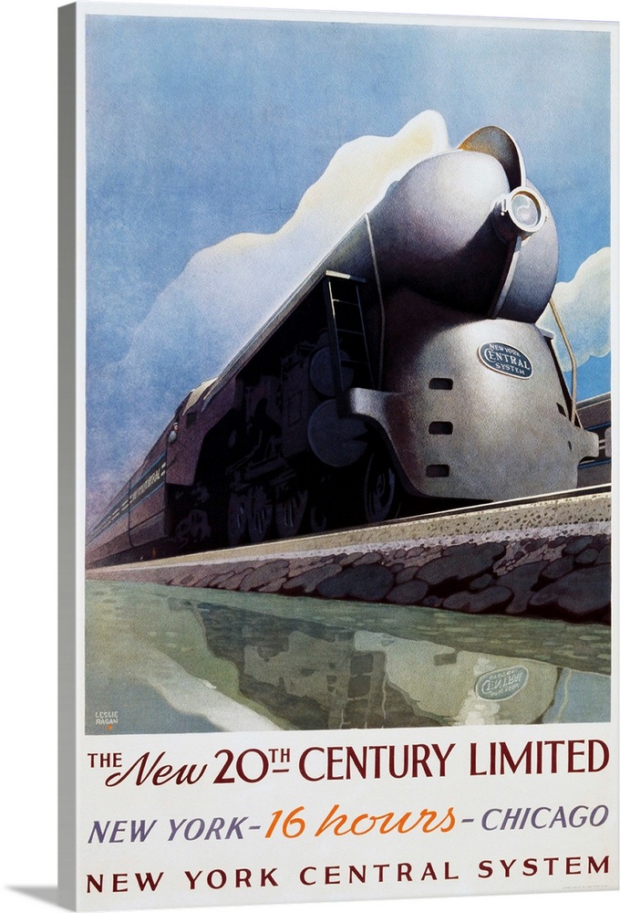 The New 20th-Century Limited Poster By Leslie Ragan