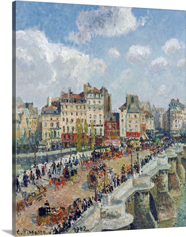Camille Pissarro, The Pont-Neuf, Paris, 1902, oil on canvas, 55 x 46.5 cm (21.6 x 18.3 in), Museum of Fine Arts, Budapest,...